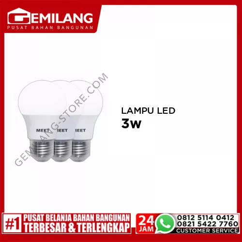 MEET LAMPU LED CLASSIC (2+1) 3w