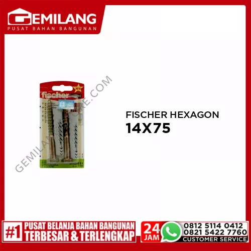 2X HEXAGON-HEAD SCREW 10 x 95(pack) 2XUX14X75