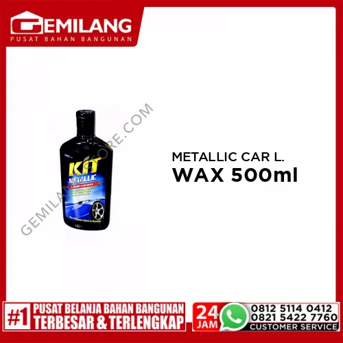 KIT METALLIC CAR LIQUID WAX 500ml