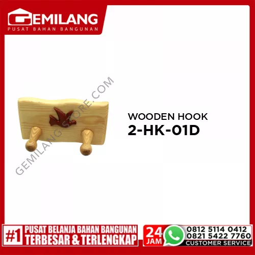 WOODEN HOOK 2-HK-01D (WITH DOVE)