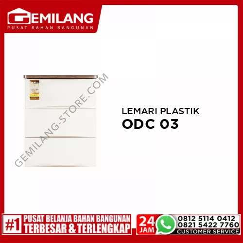 OLYMPLAST LEMARI PLASTIK ODC 03 (B) (CLASSIC) WHITE