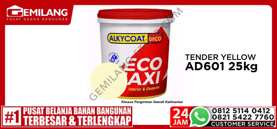 NEO ALKYCOAT DECO AD601 TENDER YELLOW 25kg