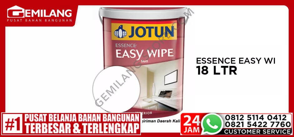 JOTUN ESSENCE EASY WIPE (NEW) WHITE 18ltr