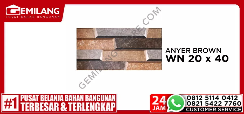 CENTRO ANYER BROWN 20 x 40