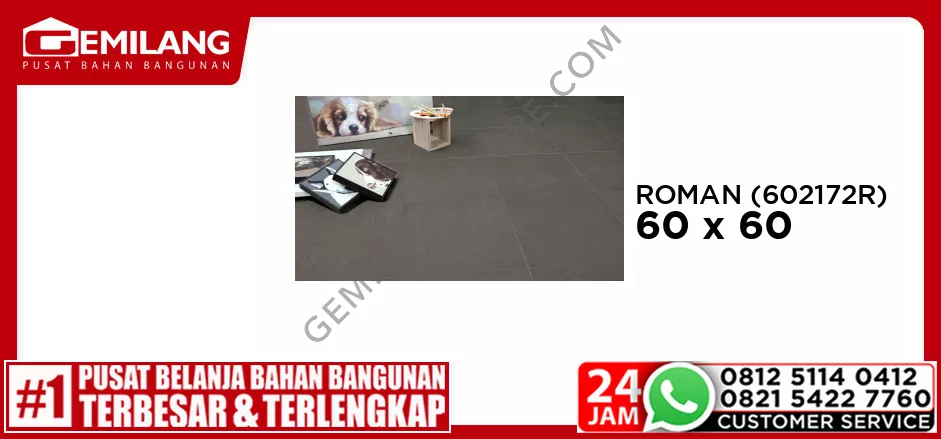 ROMAN GRANIT DBROOKLYN CHARCOAL KW B (GT602172R) 60 x 60
