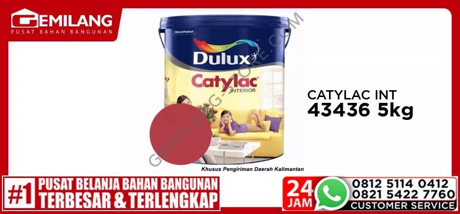 CATYLAC INTERIOR BRIGHT RED 43436 5kg