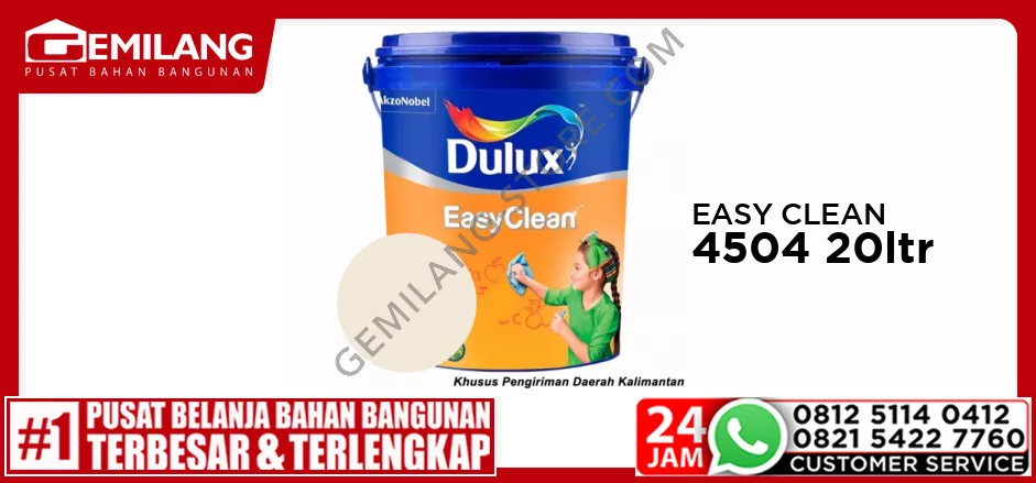 DULUX EASY CLEAN SUNDROP WHITE 44504 20ltr