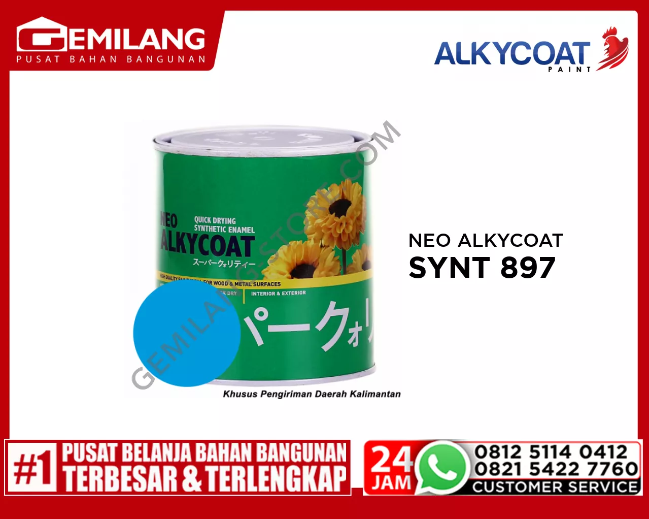NEO ALKYCOAT SYNT 897 OLYMPIC BLUE 200cc