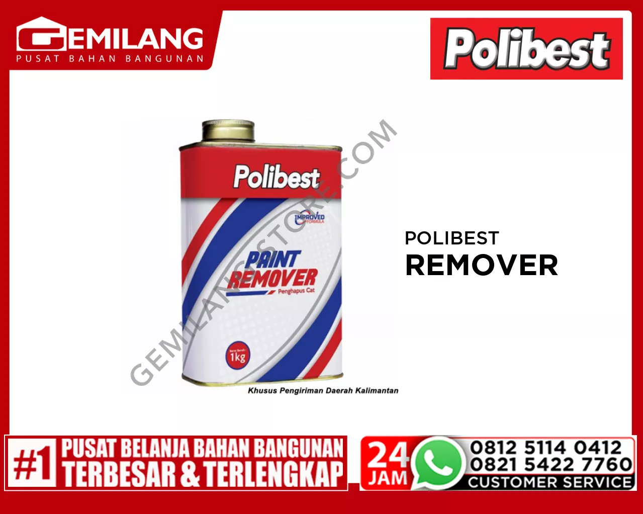 POLIBEST REMOVER 0.9kg