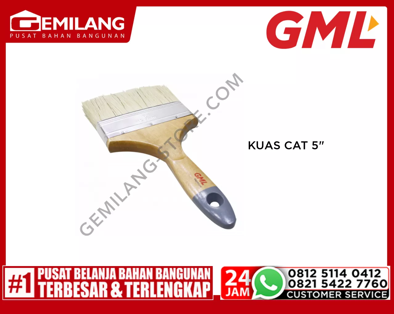 GML KUAS CAT PREMIUM 5inch GEMPB027