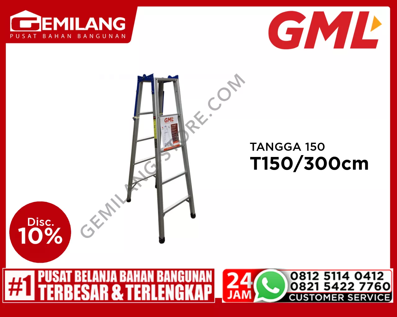 GML TANGGA 150 STEPS 5 T150/300cm