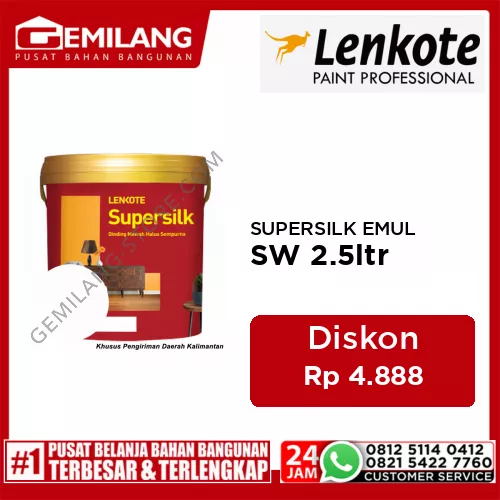 LENKOTE SUPERSILK EMULSION SW 2.5ltr