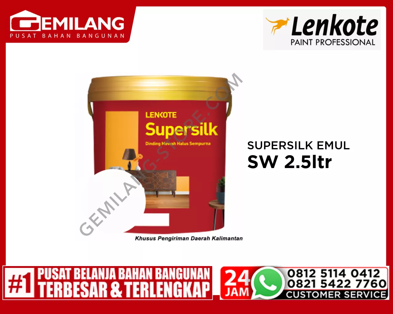 LENKOTE SUPERSILK EMULSION SW 2.5ltr