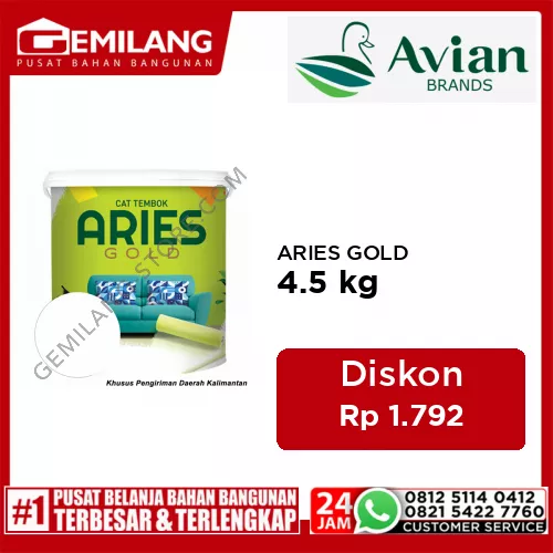 AVIAN ARIES GOLD EMULSION SUPER WHITE 4.5kg