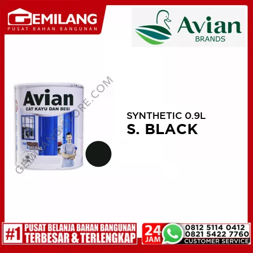 AVIAN SYNTHETIC SUPER BLACK 0.9ltr