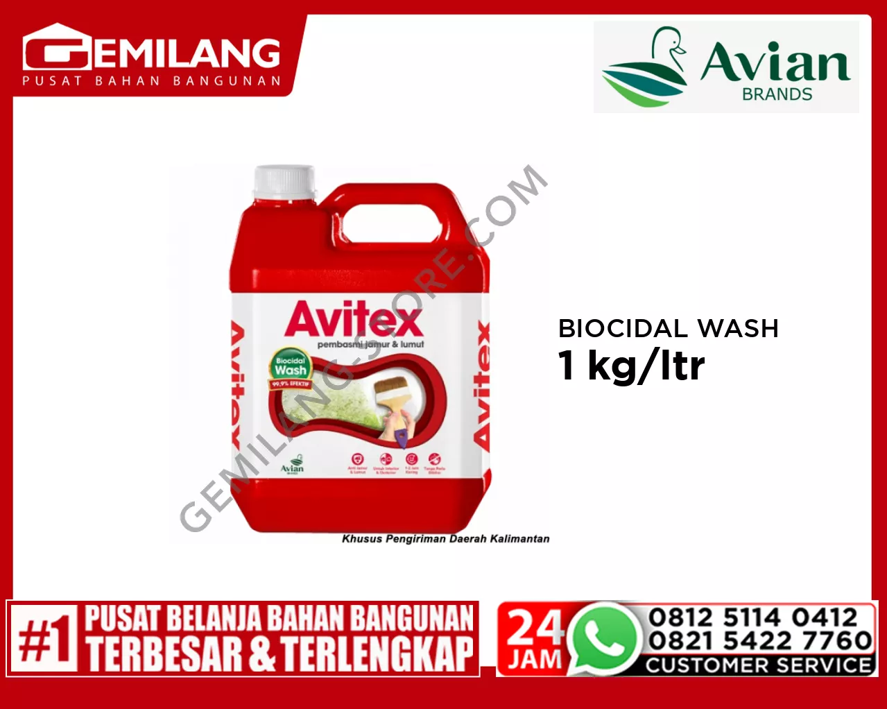 AVITEX BIOCIDAL WASH 1kg