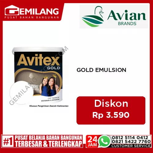 AVITEX GOLD EMULSION SUPER WHITE 5kg