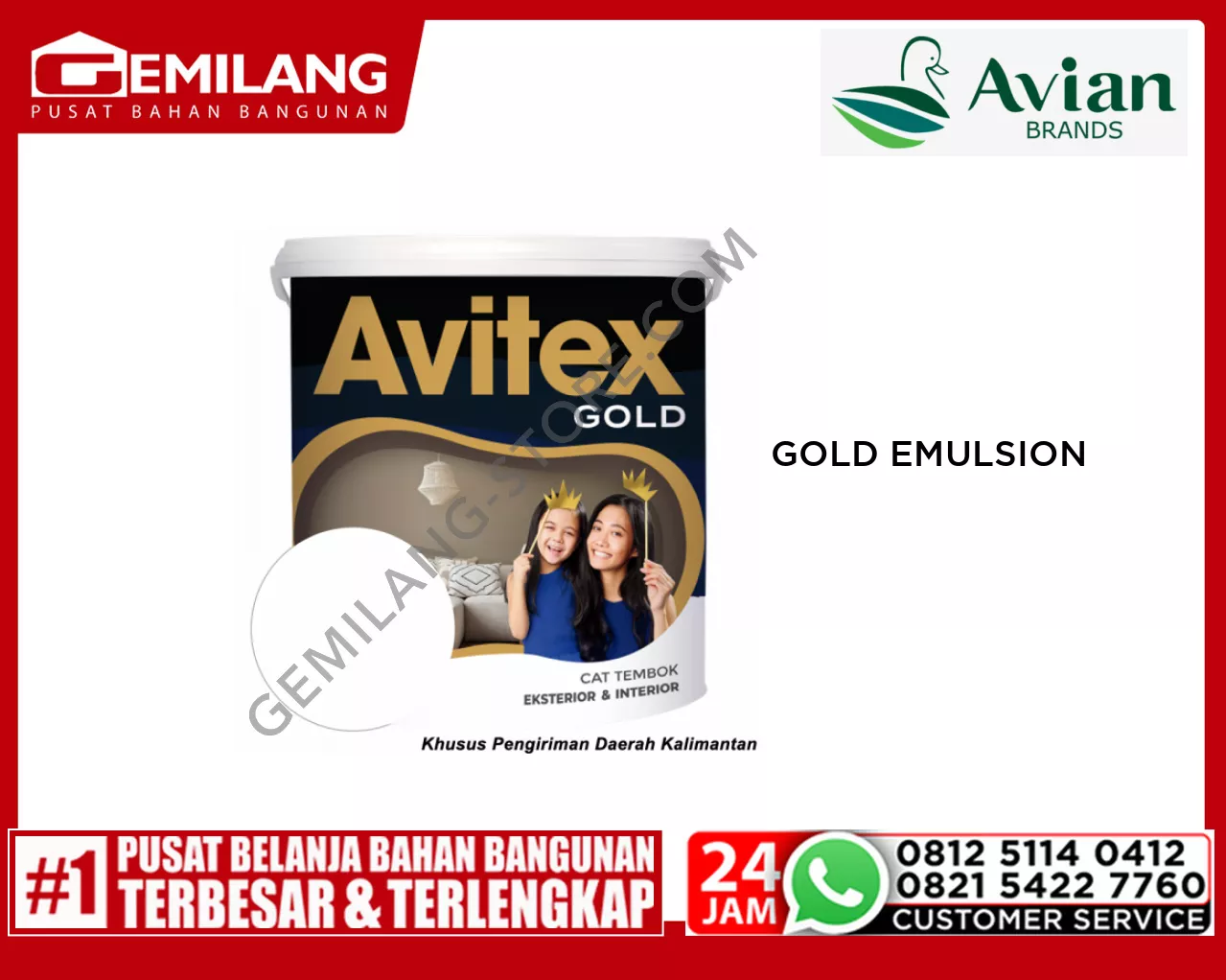 AVITEX GOLD EMULSION SUPER WHITE 5kg