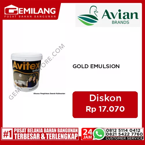 AVITEX GOLD EMULSION SUPER WHITE 25kg