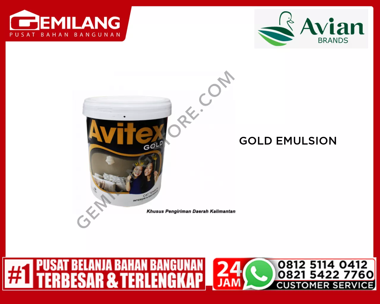 AVITEX GOLD EMULSION SUPER WHITE 25kg