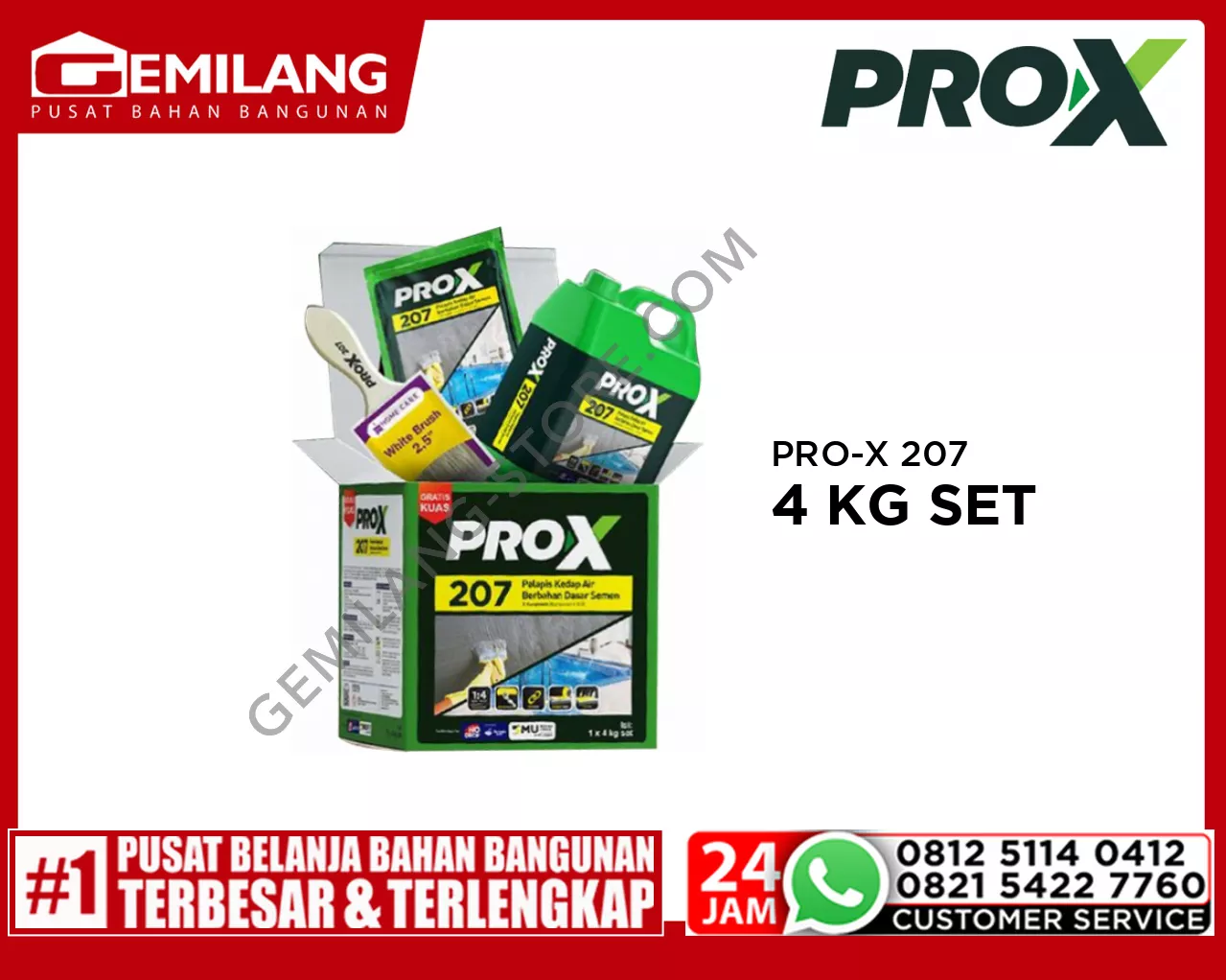 PRO-X 207 POWDER 3.2kg + LIQUID 0.8ltr