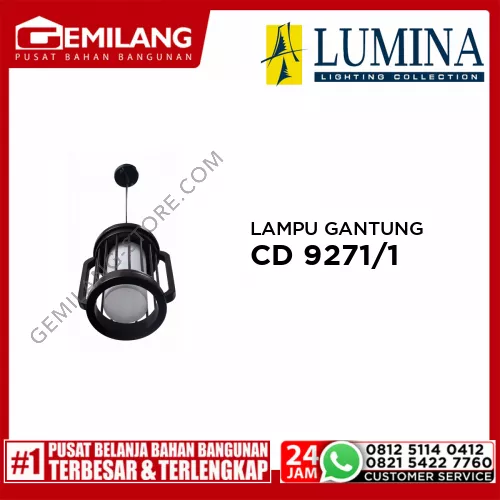 LAMPU GANTUNG CD 9271/1 BK