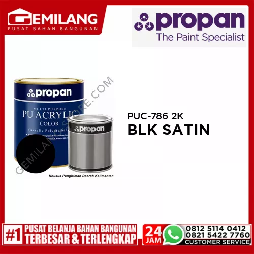PROPAN PUC-786 2K BLACK SATIN 1ltr