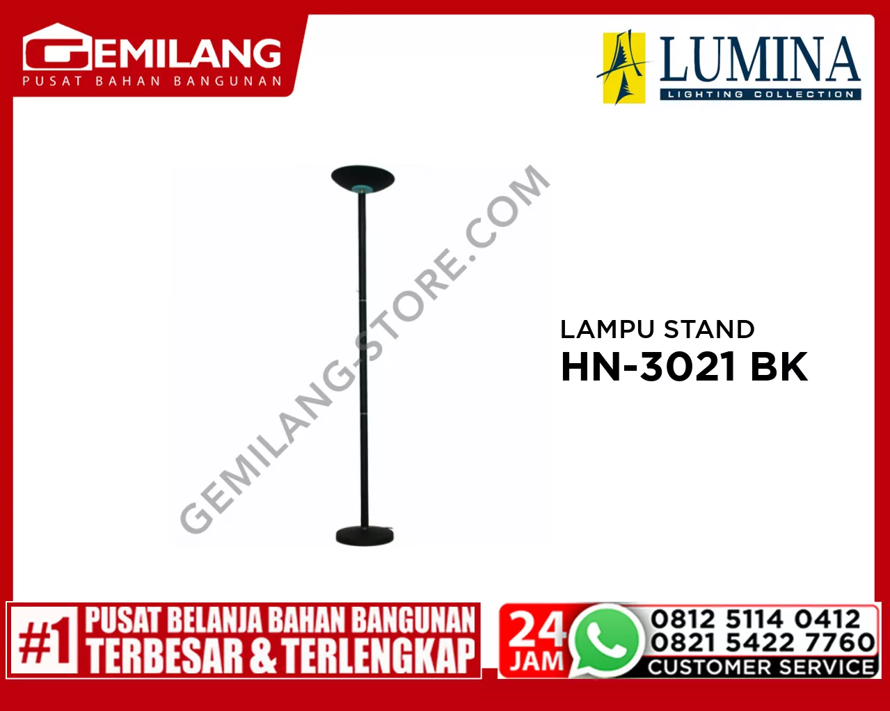 LAMPU STAND HN-3021 BK