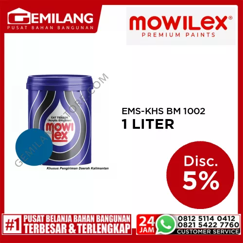 MOWILEX EMS-KHS BM 1002 CYANINE BLUE 1ltr
