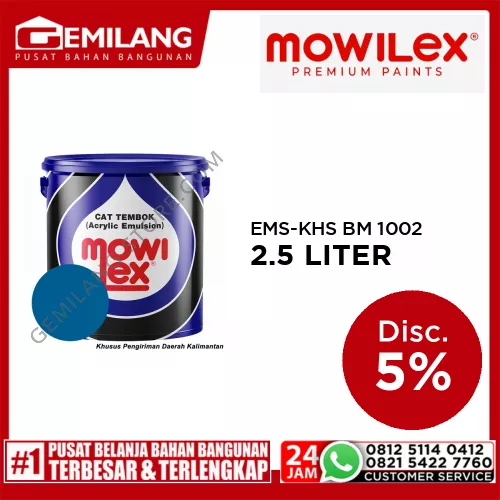 MOWILEX EMS-KHS BM 1002 CYANINE BLUE 2.5ltr
