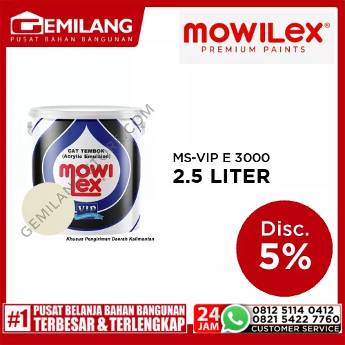 MOWILEX EMS-VIP E 3000 PUTIH PESONA 2.5ltr