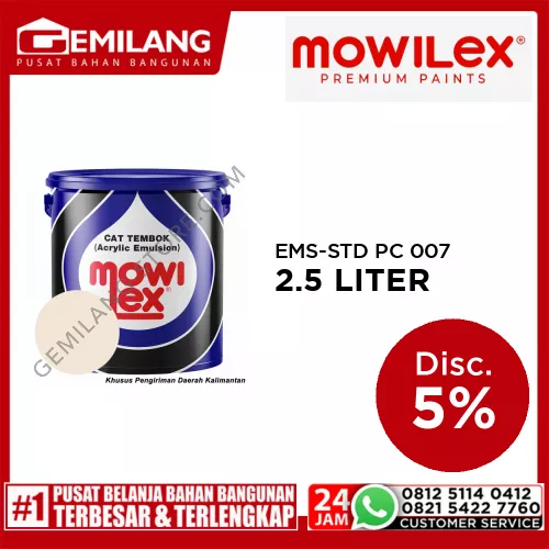 MOWILEX EMS-STD PASTEL PC 007 CARNATION 2.5ltr