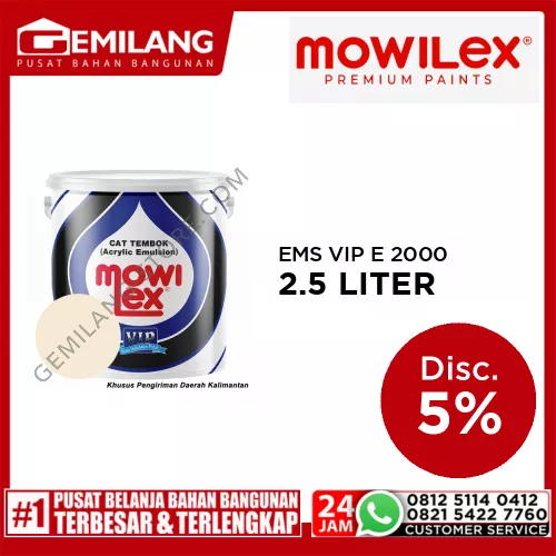 MOWILEX EMS VIP E 2000 PUTIH PERMAI 2.5ltr