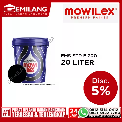 MOWILEX EMS-STD E 200 HITAM 20ltr
