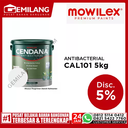 MOWILEX CENDANA ANTIBACTERIAL CAL-101 WHITE 5kg