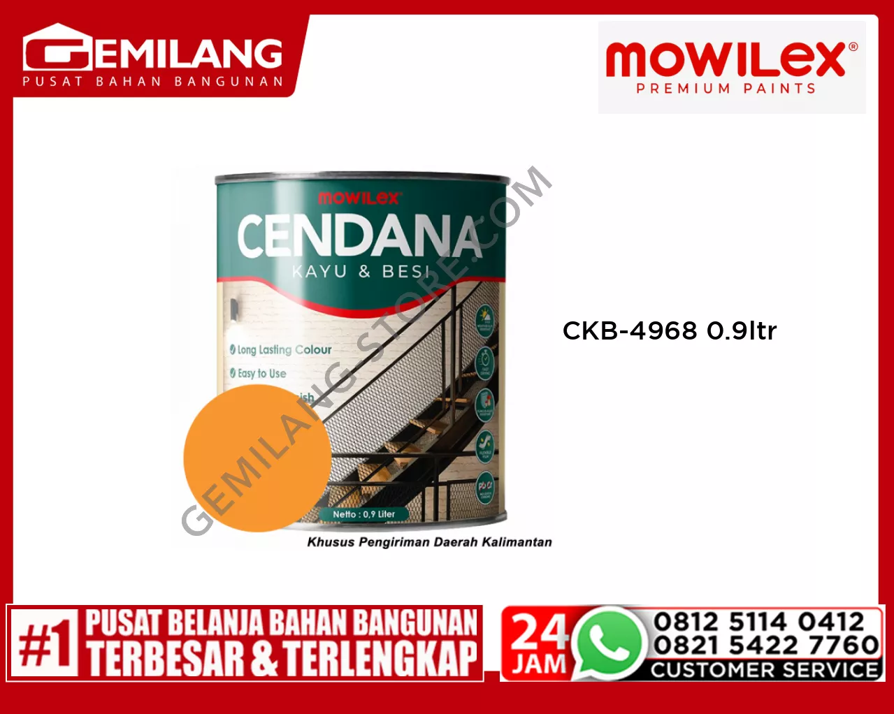 MOWILEX CENDANA KAYU & BESI CKB-4968 BUMBLEBEE 0.9ltr