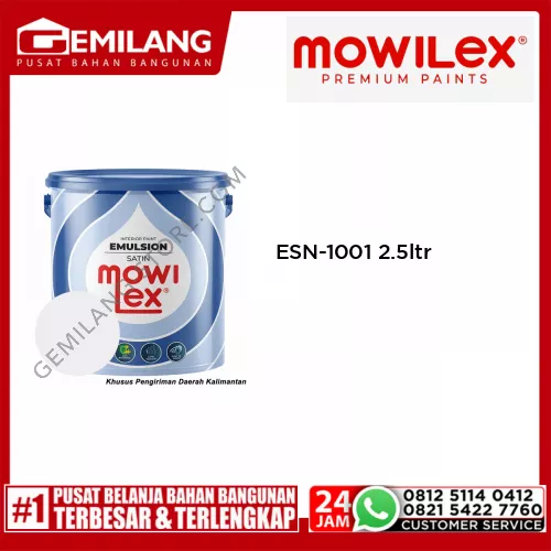 MOWILEX EMULSION SATIN WHITE ESN-1001 2.5ltr