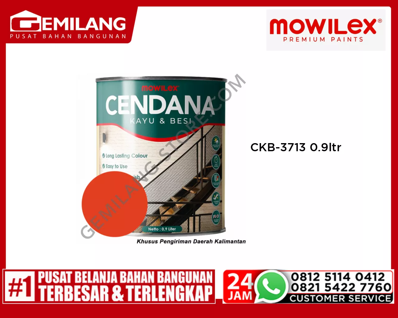 MOWILEX CENDANA KAYU & BESI CKB-3713 BELL PEPPER 0.9ltr