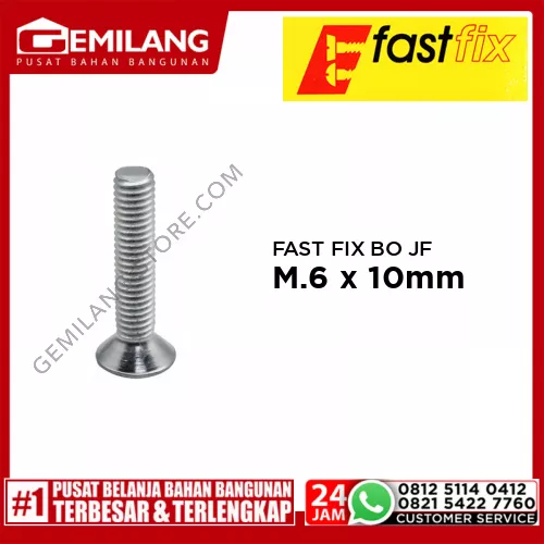 FAST FIX BO JF M.6 x 10mm PTH/PAK