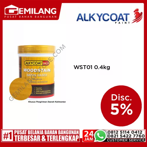 NEO ALKYCOAT DECO WOODSTAIN WST01 HARVEST 0.4kg