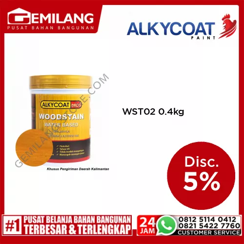 NEO ALKYCOAT DECO WOODSTAIN WST02 YELLOW WOOD 0.4kg