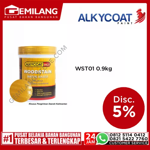 NEO ALKYCOAT DECO WOODSTAIN WST01 HARVEST 0.9kg
