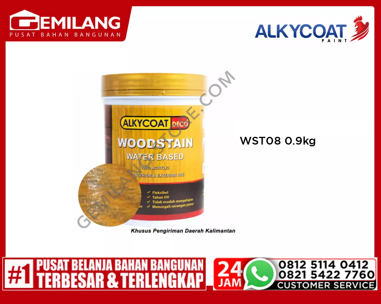 NEO ALKYCOAT DECO WOODSTAIN WST08 EXPRESSO 0.9kg