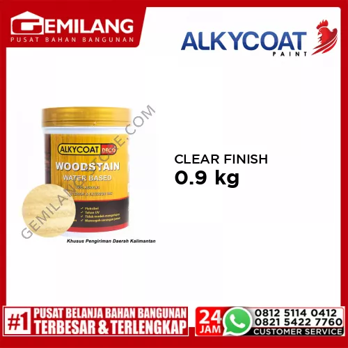 NEO ALKYCOAT DECO WOODSTAIN CLEAR FINISH 0.9kg