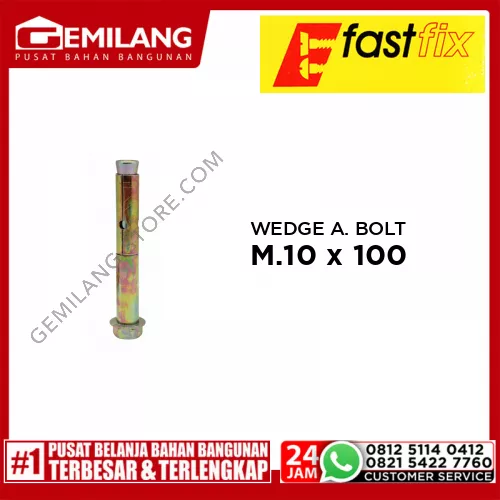 FAST FIX WEDGE ANCHOR BOLT M.10 x 100 2pc/PAK (3740)