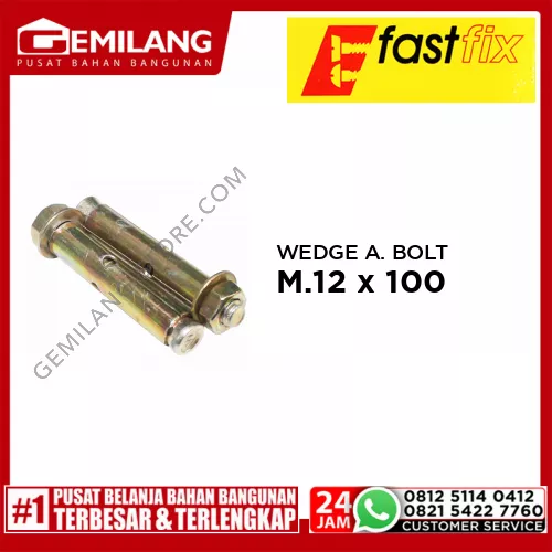 FAST FIX WEDGE ANCHOR BOLT M.12 x 100 2pc/PAK (5040)