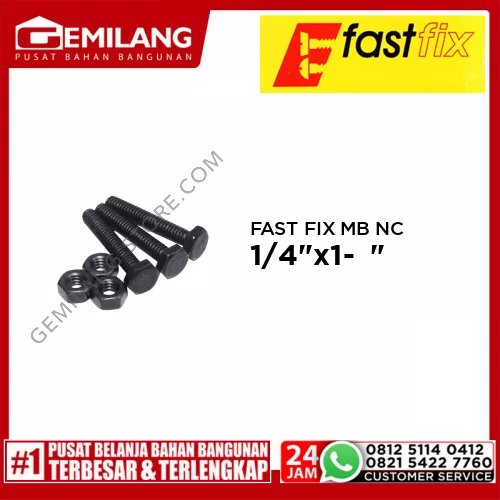 MB NC 1/4 inch X 1-¼ inch HTM @(8pc)