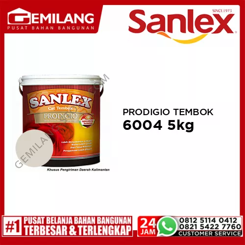SANLEX PRODIGIO CAT TEMBOK 6004 CASCADE 5kg