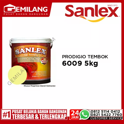 SANLEX PRODIGIO CAT TEMBOK 6009 SUNNY IVORY 5kg
