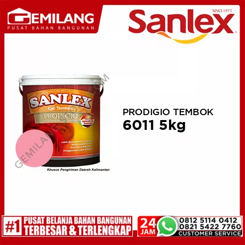 SANLEX PRODIGIO CAT TEMBOK 6011 ROSY PINK 5kg